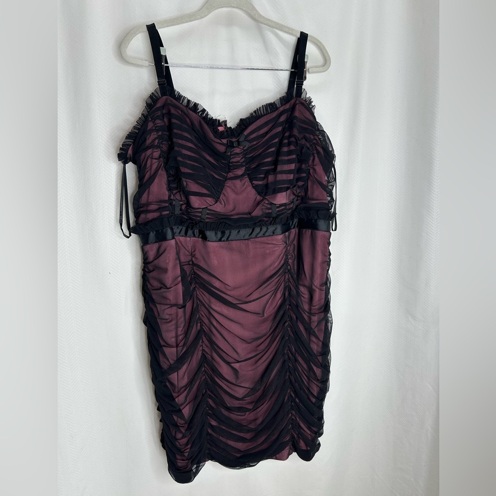 Z. Cavaricci Black and Pink Dress